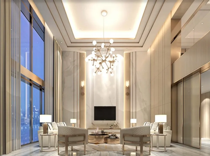 Éclairage Ambiant et Fonctionnel pour un intérieur de luxe